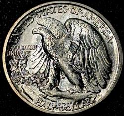 Uncirculated GEM 1942-D Denver Mint Silver Walking Liberty Half