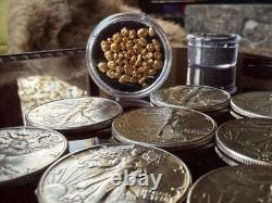 Uncirculated MS Walking Liberty Silver Coin & 24k Gold Bullion Estate Sale Lot