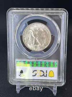 Us 1946 -d Denver Walking Liberty Silver Half Dollar Slabbed Pcgs Ms 66