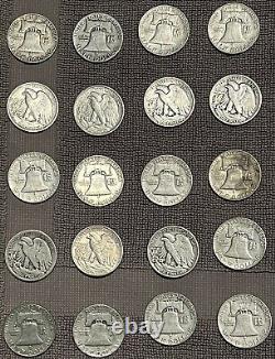 Us Silver Coin Half Dollar Lot Walking Liberty X 15 + Ben Frank Liberty Bell X19