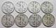 Very Nice Lot Of Eight (8) Walking Liberty Half Dollars Better Dates Mms