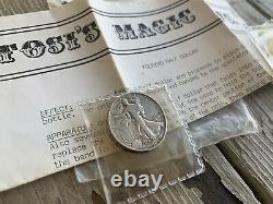 Vintage Paul Tosi Silver Walking Liberty Folding Half Dollar/Coin Magic RARE