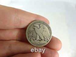 Vintage lot of US Silver Coins 1917 1916 D S Walking Liberty Half Dollar
