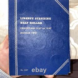 WALKING LIBERTY Half Dollar COMPLETE WHITMAN ALBUM 1937 1947 Set 30 with 1938D