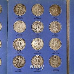 WALKING LIBERTY Half Dollar COMPLETE WHITMAN ALBUM 1937 1947 Set 30 with 1938D