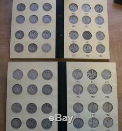 Walking Liberty 1916-1947 Complete 90% Silver Walker Set N library of Coin #R245