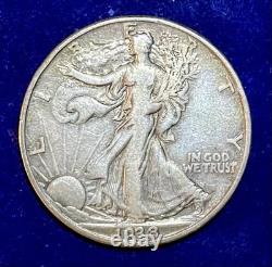 Walking Liberty? 1938D Silver Half Dollar? Low Mintage Rare Key Date- Beautiful