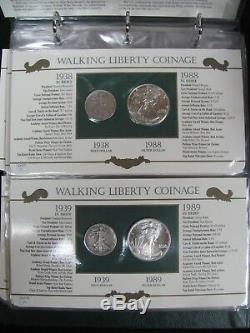 Walking Liberty Coinage PCS Set Walking Liberty Halves and Silver Eagles