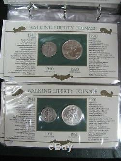 Walking Liberty Coinage PCS Set Walking Liberty Halves and Silver Eagles