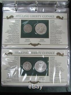 Walking Liberty Coinage PCS Set Walking Liberty Halves and Silver Eagles