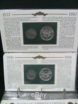 Walking Liberty Coinage PCS Set Walking Liberty Halves and Silver Eagles