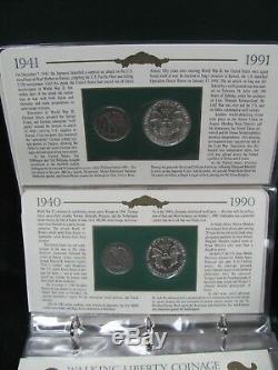 Walking Liberty Coinage PCS Set Walking Liberty Halves and Silver Eagles