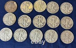 Walking Liberty Half Dollar 90% Silver 20 Coins