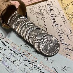 Walking Liberty Half Dollar BU from OBW Roll Rare? UNC+ MS Estate Lot