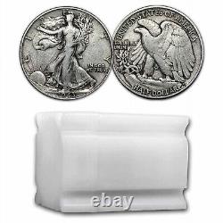 Walking Liberty Half Dollar Full Roll 20 Coins 90% Silver Choose # of Rolls