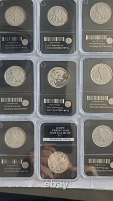 Walking Liberty Half Dollar Lot of (9) 90% Silver Mixed Dates