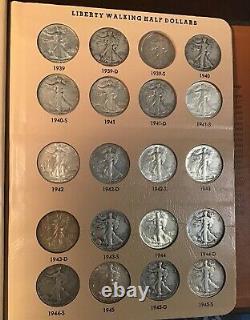 Walking Liberty Half Dollar Set 65 Coins 1916-1947 1921 P D S Very Nice