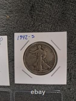 Walking Liberty Half Dollar Silver Lot Of 5 #170