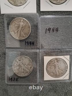 Walking Liberty Half Dollar Silver Lot Of 5 #170