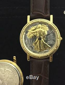 Walking Liberty Half Dollar Watch Genuine Leather