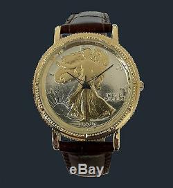 Walking Liberty Half Dollar Watch Genuine Leather