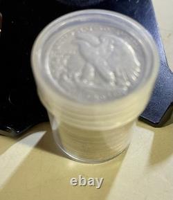 Walking Liberty Half Dollars. $10 FV. 20 Coin Tube Mixed Dates90% FREE S/H