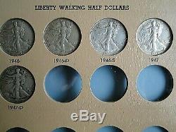 Walking Liberty Half Dollars 1916-1947 Partial Set of 31 Dansco Album, Silver