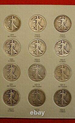 Walking Liberty Half Dollars 1916-36 New Harris Complete Folder Book Album Wl6