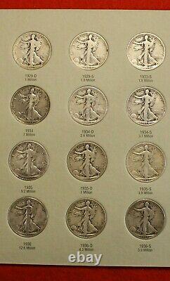 Walking Liberty Half Dollars 1916-36 New Harris Complete Folder Book Album Wl6