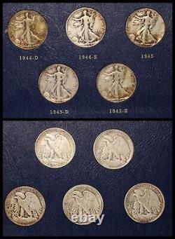 Walking Liberty Half Dollars 1941-1947 Silver 19 Different Dates mm US Type