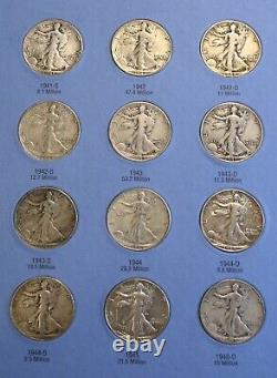 Walking Liberty Half Dollars 37-47 New Whitman Complete Folder Book Album Wl21