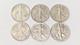 Walking Liberty Half Dollars Lot Of 6 Us Silver Coins (see Description)