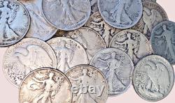 Walking Liberty Half Dollars (Lot of 8) 90% Silver Sold Near Melt Value