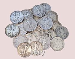 Walking Liberty Half Dollars (Lot of 8) 90% Silver Sold Near Melt Value