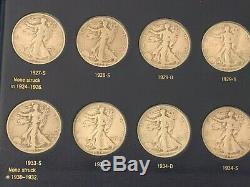 Walking Liberty Half Dollars better grade complete set 1916 1947 65 coins