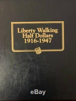 Walking Liberty Half Dollars better grade complete set 1916 1947 65 coins
