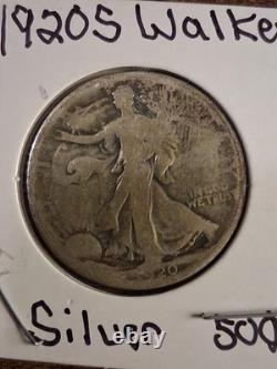 Walking Liberty Silver Half Dollar Lot 90% Silver 1920-S, 1923-S
