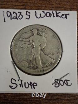 Walking Liberty Silver Half Dollar Lot 90% Silver 1920-S, 1923-S