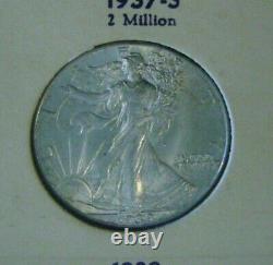 Walking Liberty or Liberty Walking Half Dollars 1916-1947 Near Complete Set