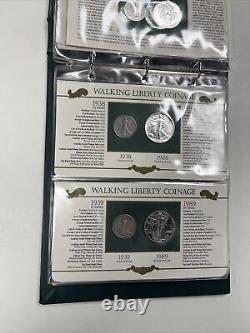 Walking liberty Coinage Half Dollars Silver Bullion Dollars Issued 50 Years Apar