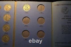 Walking liberty Half Dollar Partial set 12 coins in Whitman folders