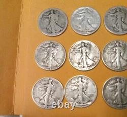 Walking liberty silver half dollar lot of 18,1917 18,20,39,40,41,42,43,44,45,46