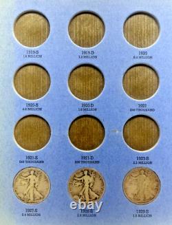 Whitman Album Liberty Standing Half Dollar (14) Silver Half Dollar Coins