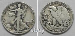 X4036 1919-D Liberty Walking Half Dollar 50c, Fine