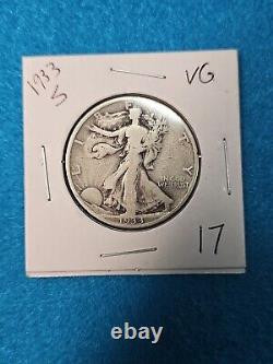 (lot of 6) 1928-S, 1929-S, 1929-D, 1933-S, 1934-P, & 1934-S 50c Walking Liberty